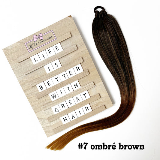 #7 ombré brown