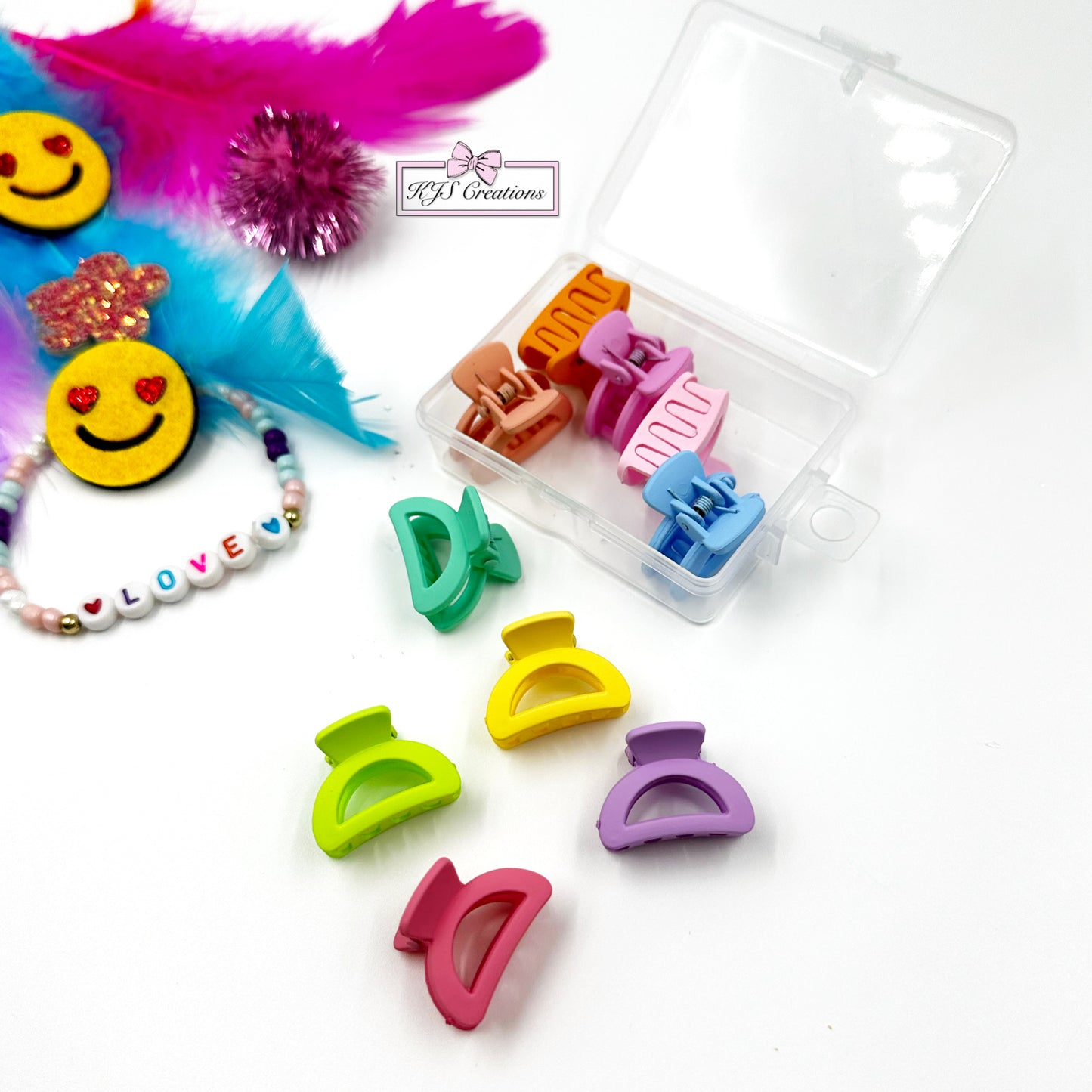 Oval mini claw clips