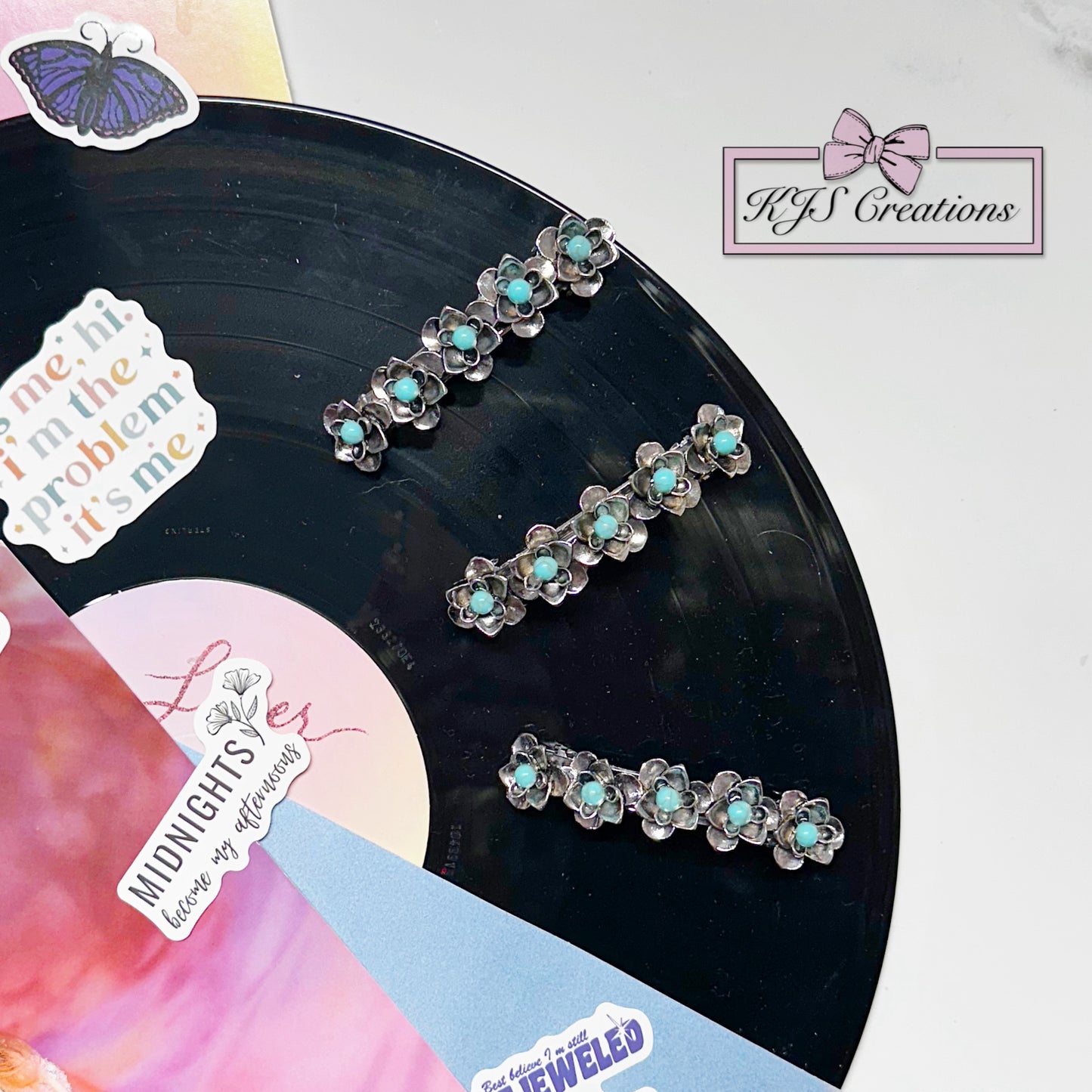 Western flowers barrette 