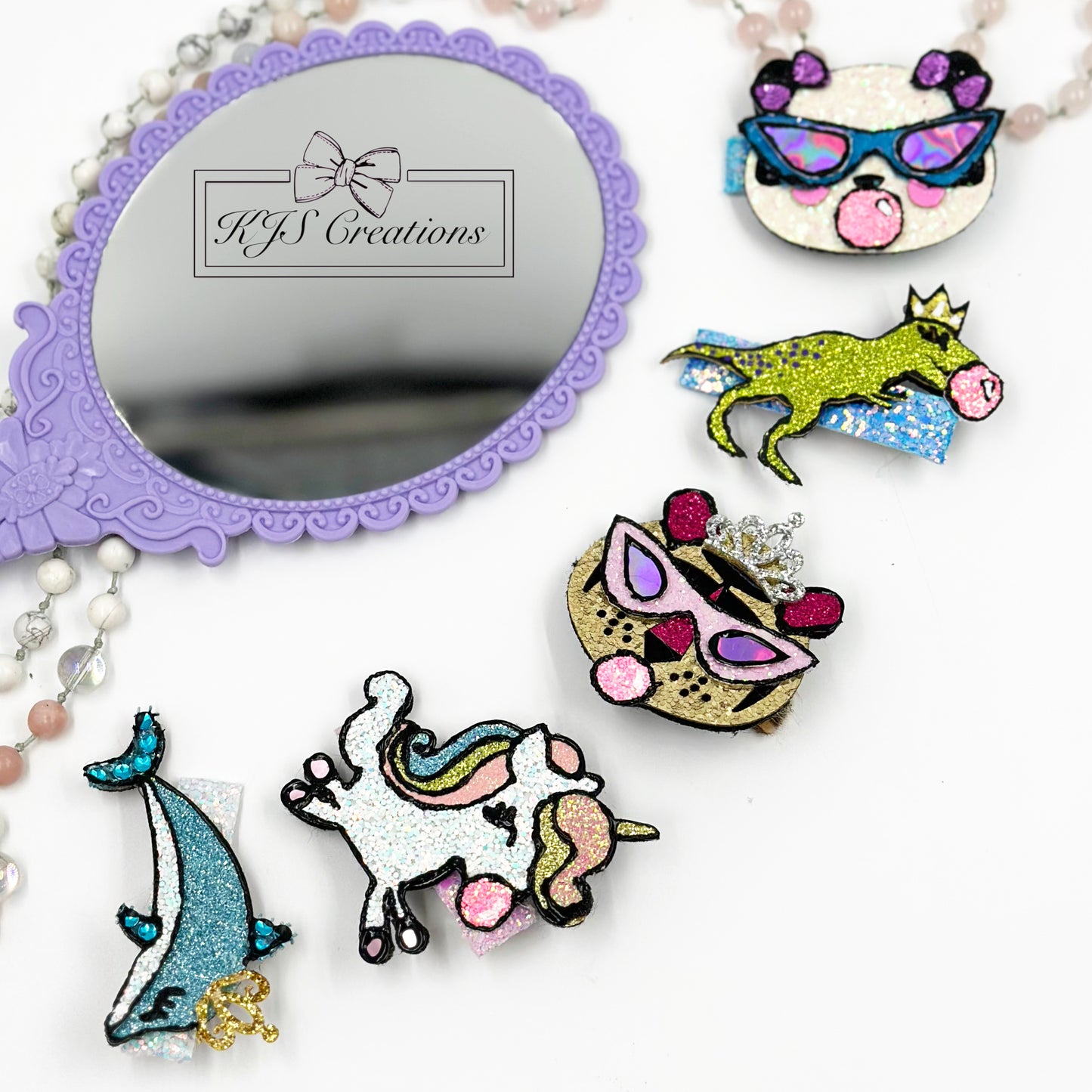 Bubble poppin Animal interchangeable center clips 