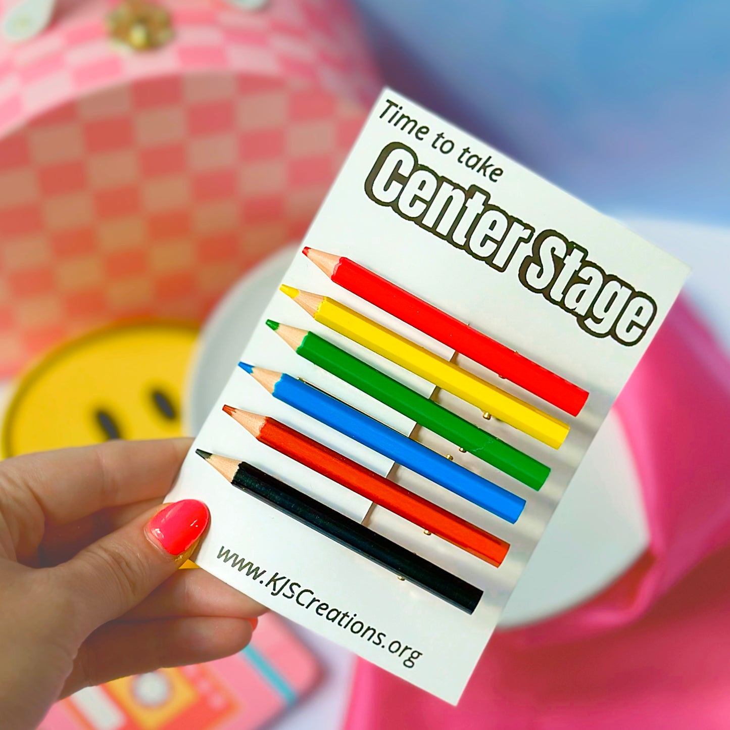 Colored pencil clips (6 piece set)