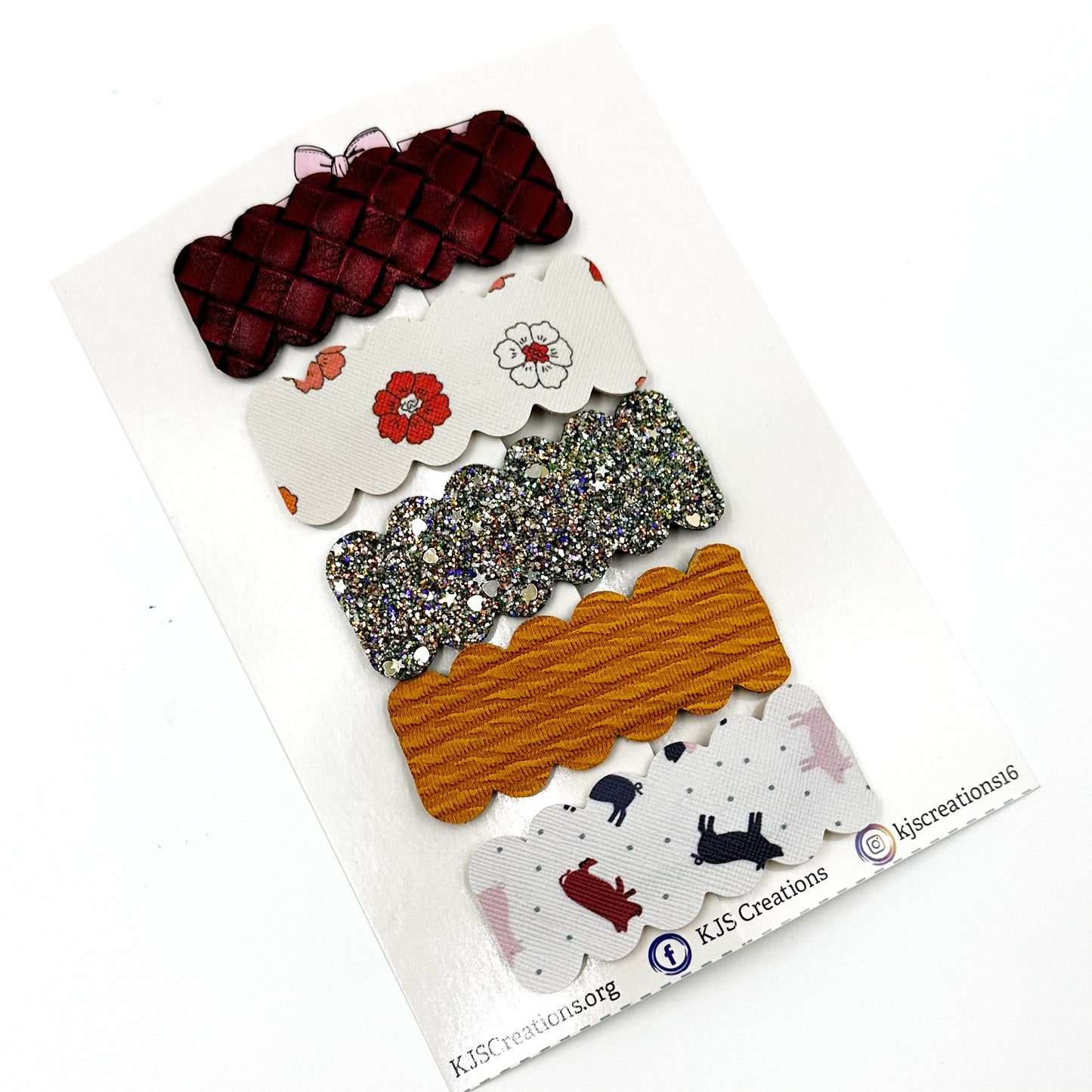 5 piece snap clip set