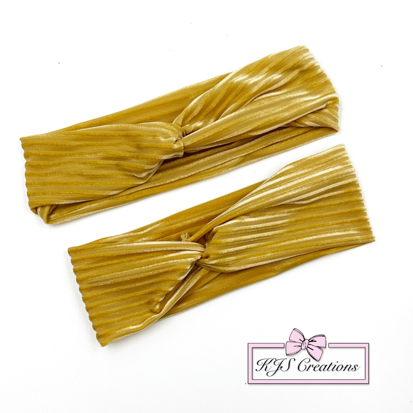 Gold velvet headwrap