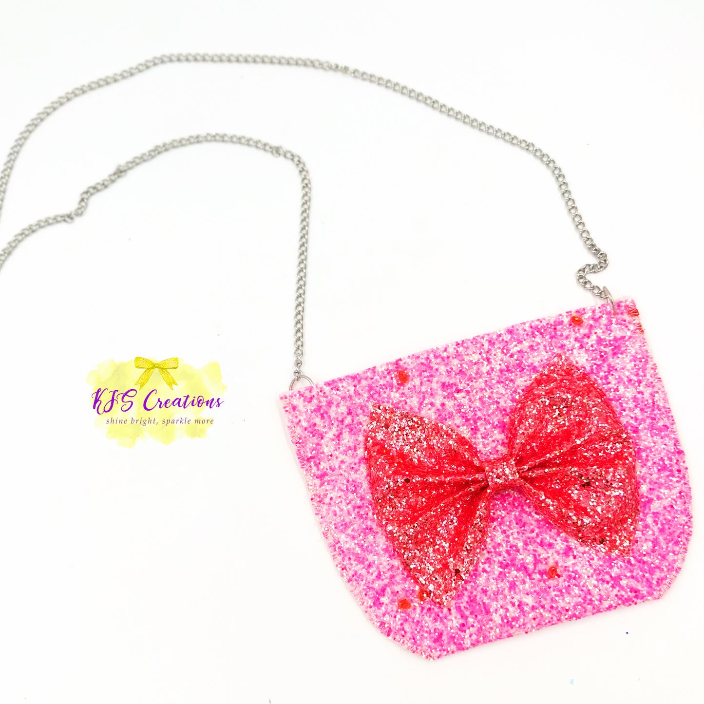 Big red bow hang bag
