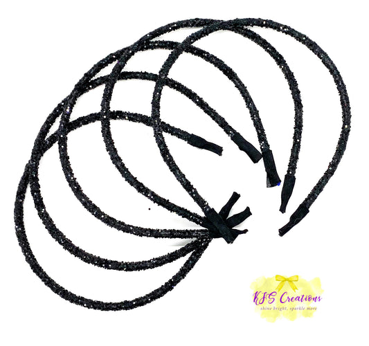 Black Glitter Band