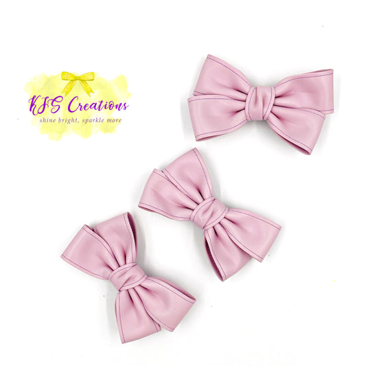 Scottie bow purple