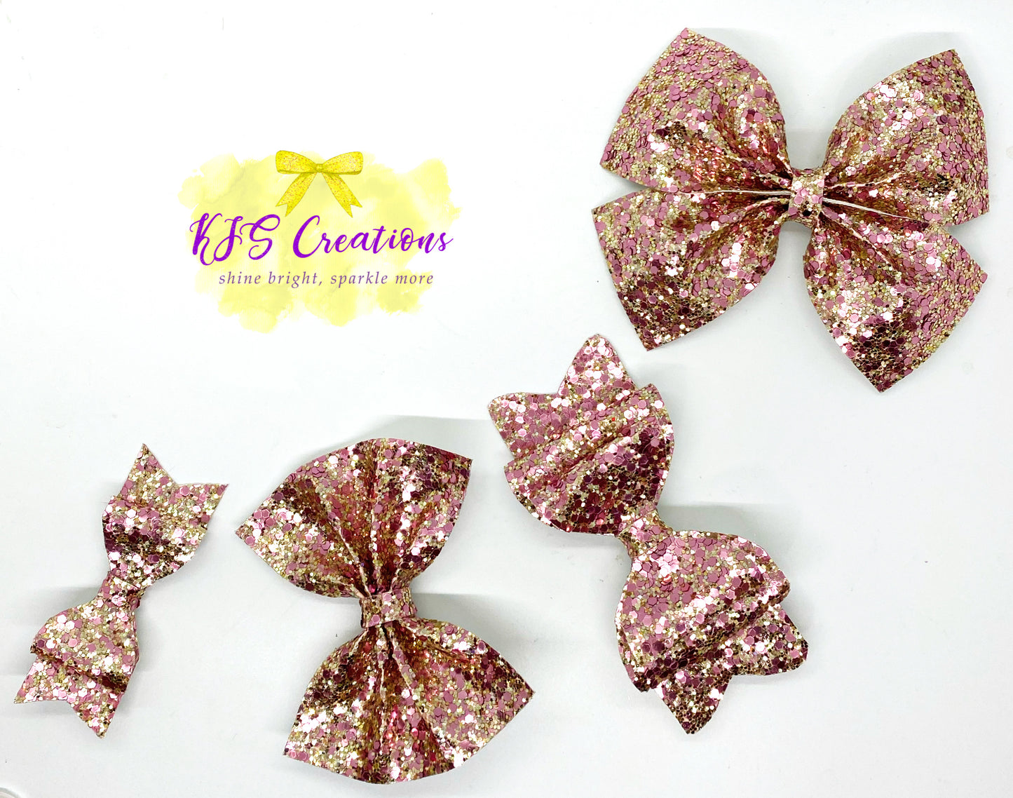 Chunky rose gold and champagne