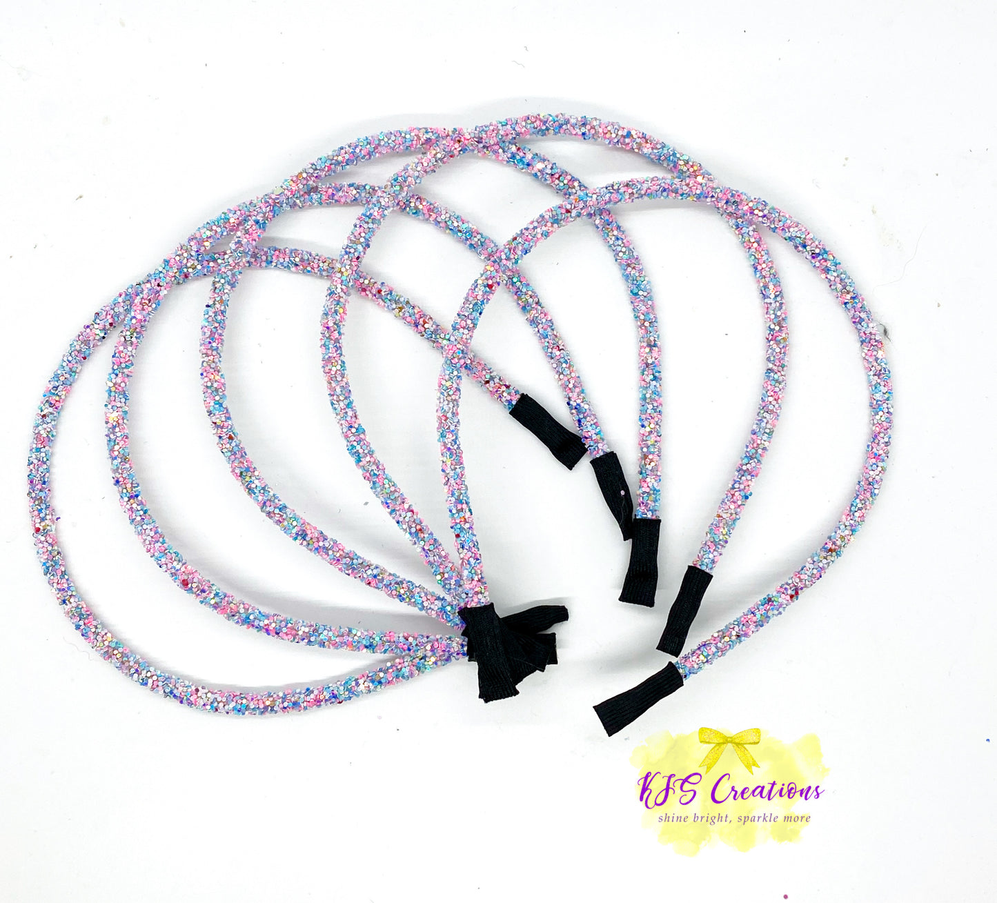 Cotten Candy glitter band