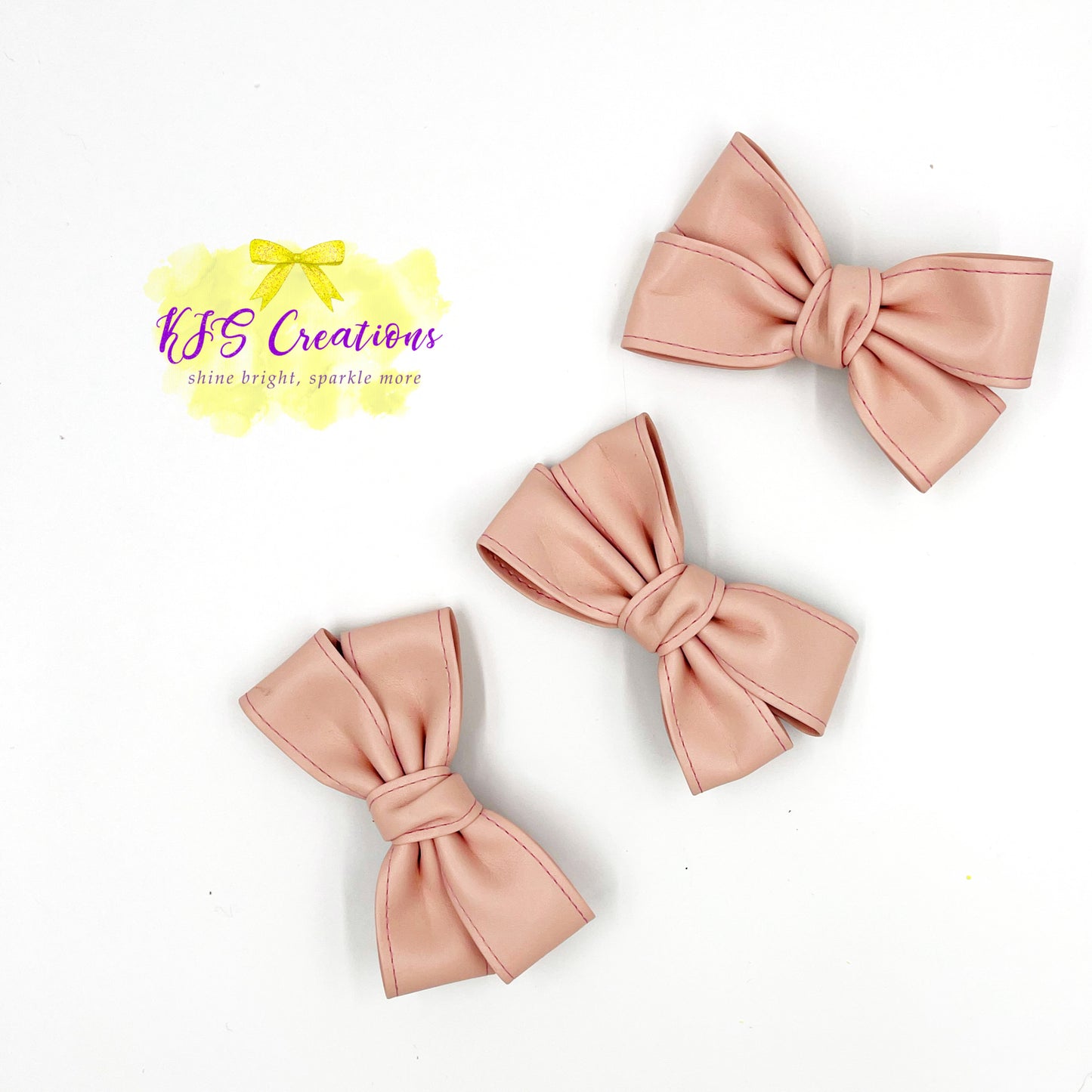 Scottie bow pink