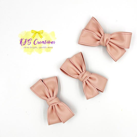 Scottie bow pink