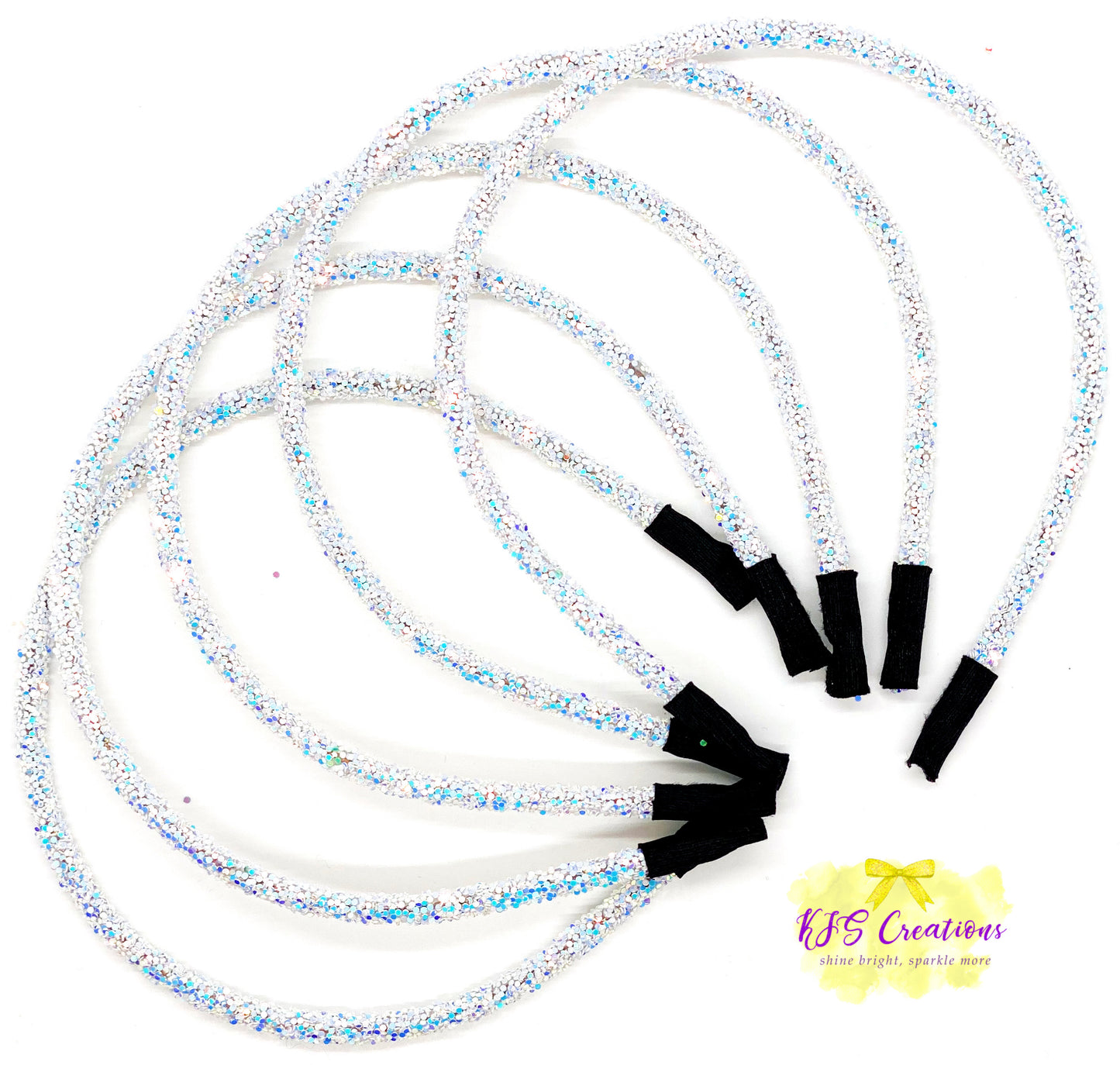 Ice white Glitter Band
