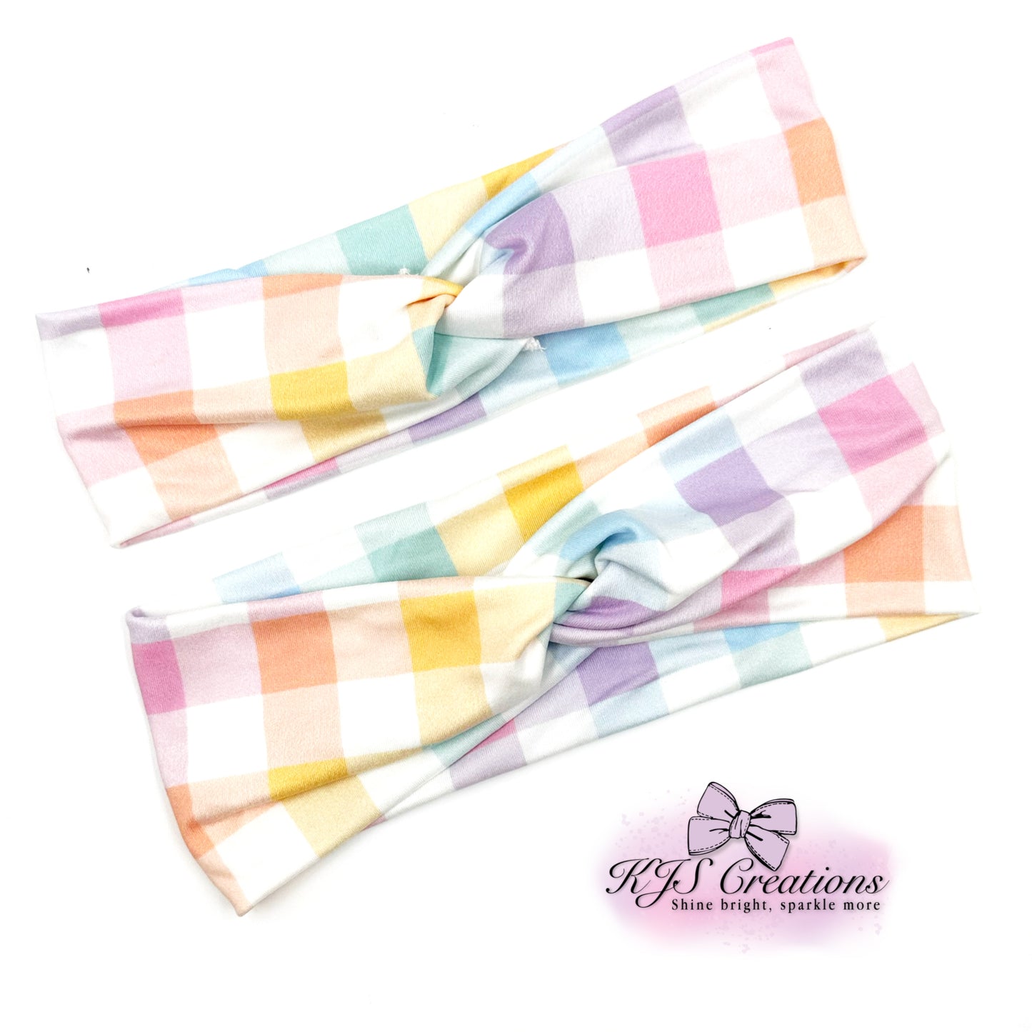 Pastel rainbow headwrap