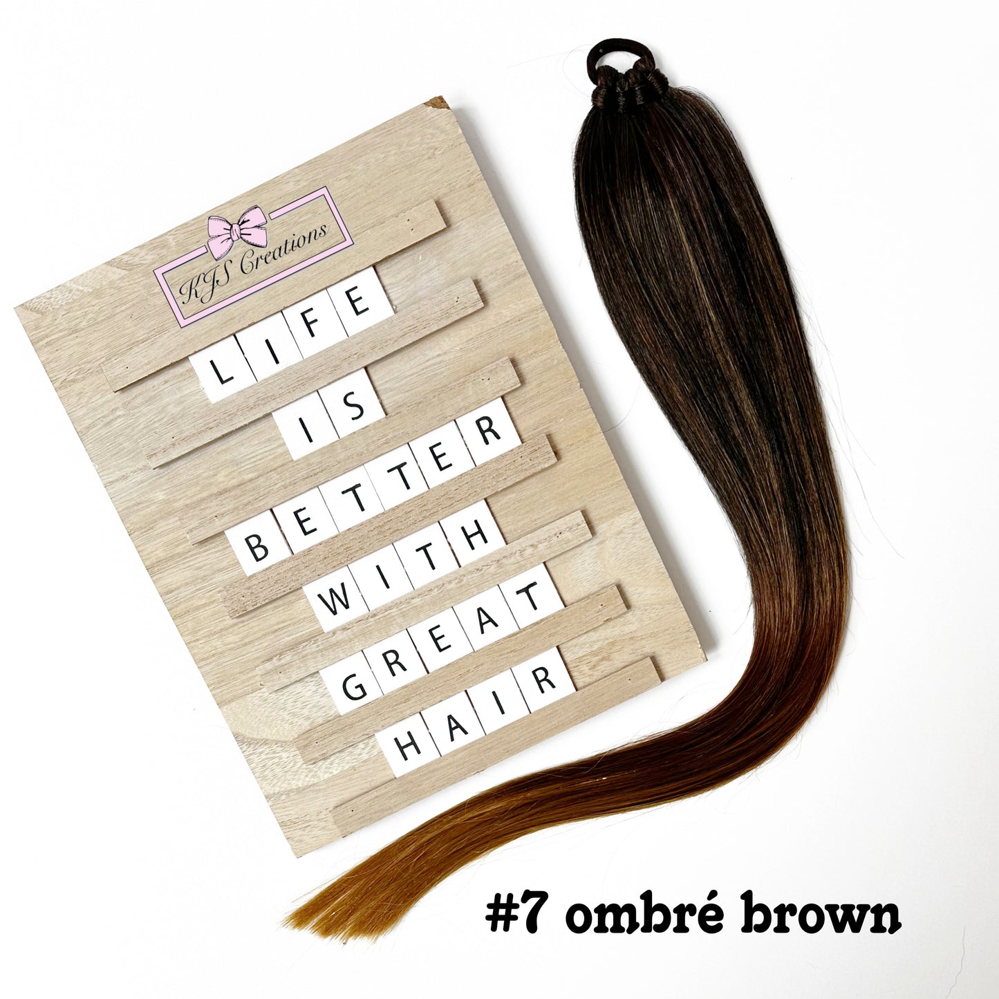 #7 ombré brown