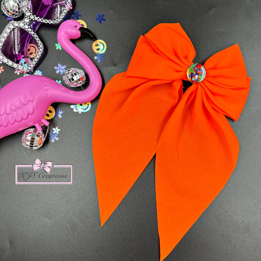 Neon orange Olivia with removable LF button