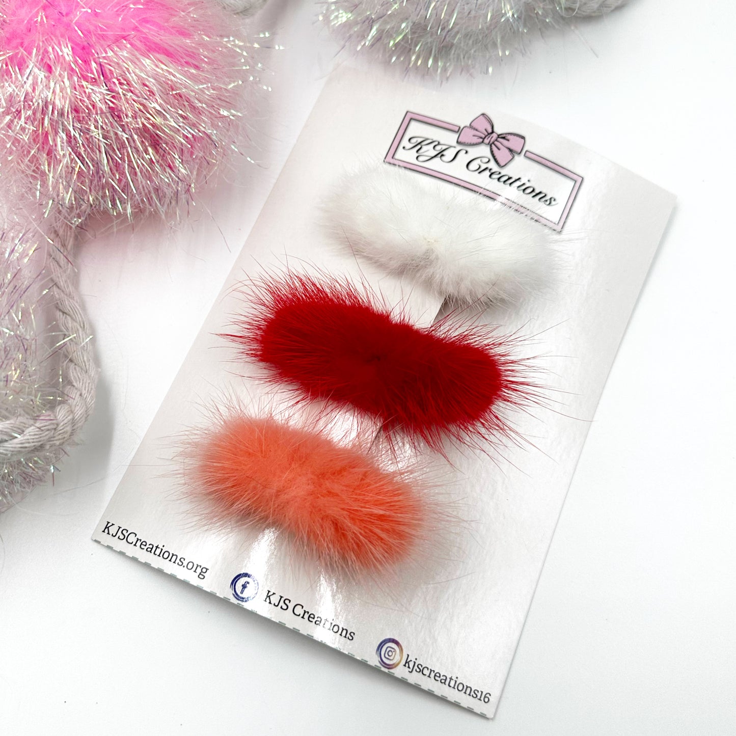 Fuzzy pixie clip set