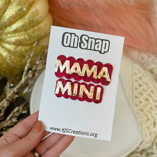 Mommy and me snap clip set