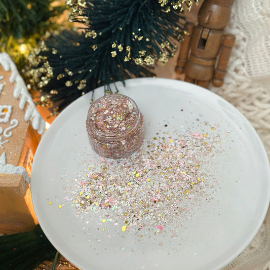 Pink Christmas glitter glam