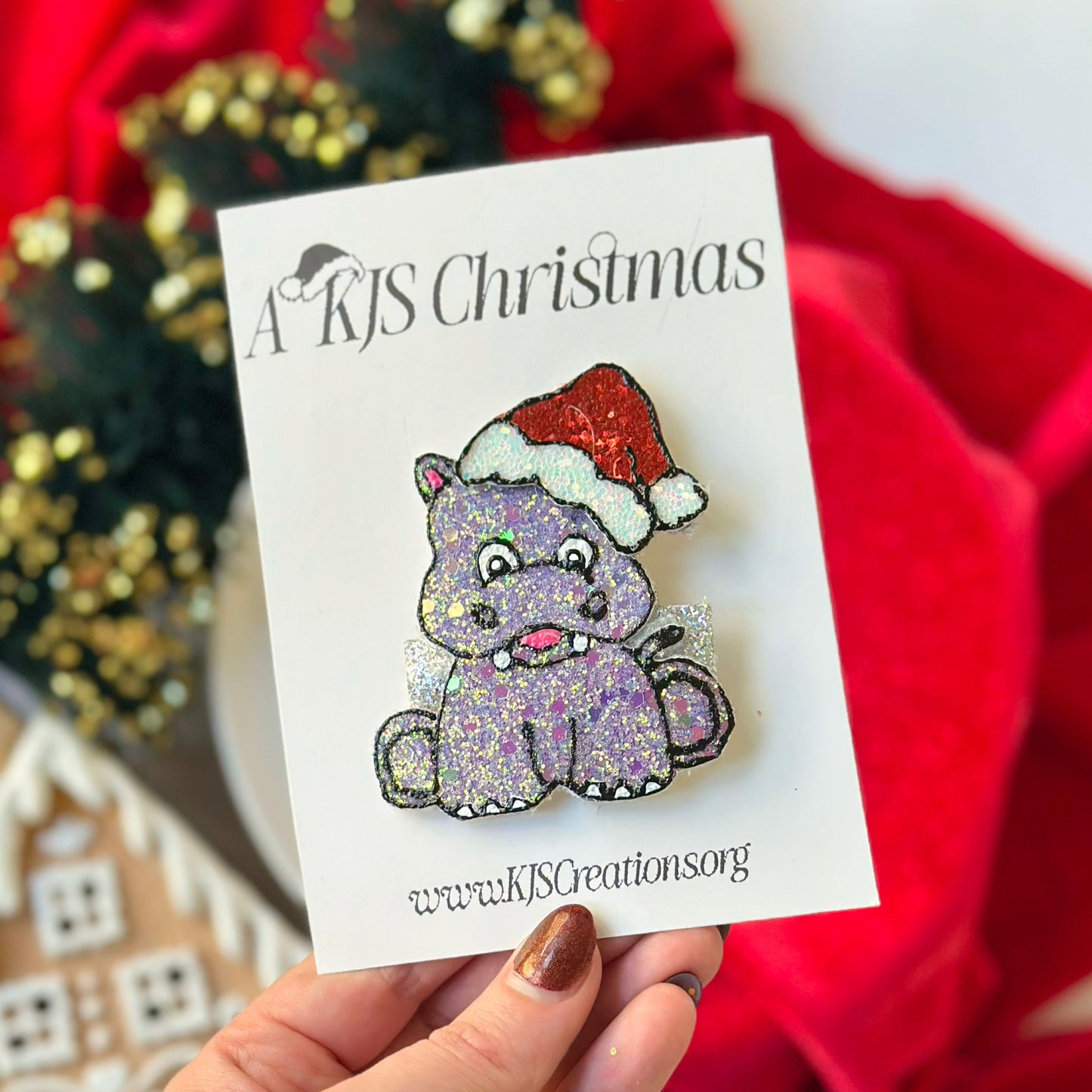 Christmas hippo