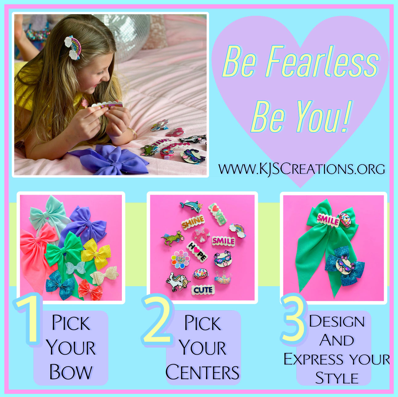 Magical interchangeable bow center clips