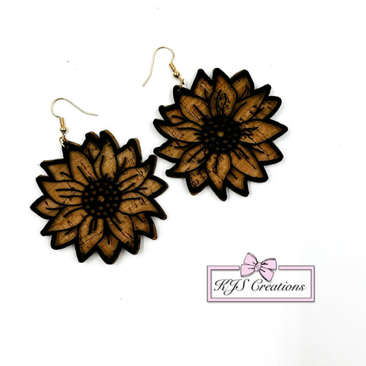 Sunflower earrings