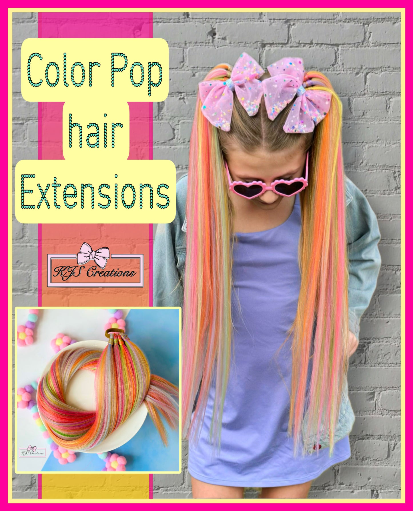 Electric rainbow color pop