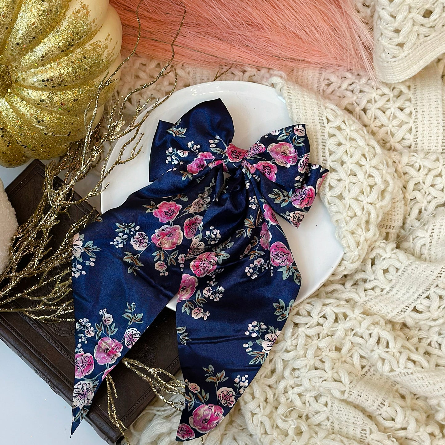 Navy floral Olivia