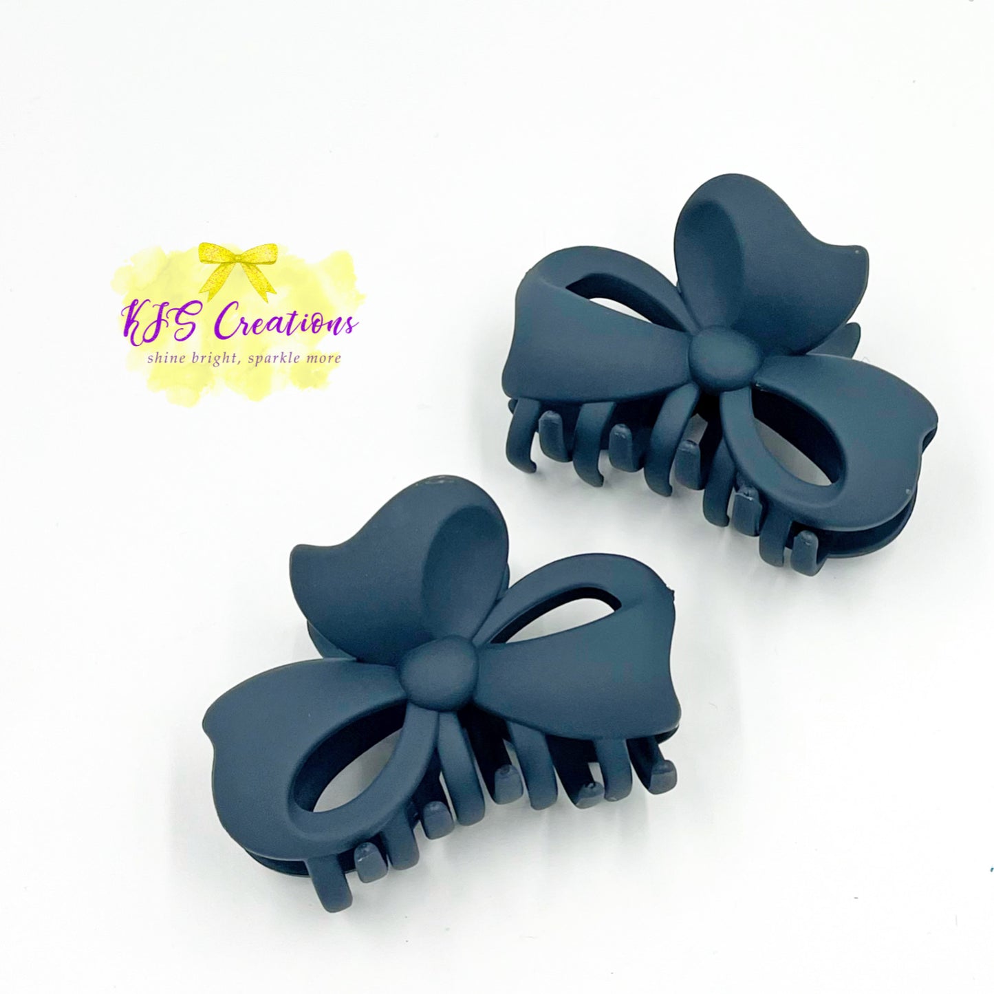 Charcoal bow claw clip
