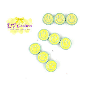 Happy face clips 3 inch