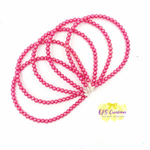 Hot pink Pearl headband