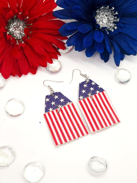 American Flag earrings